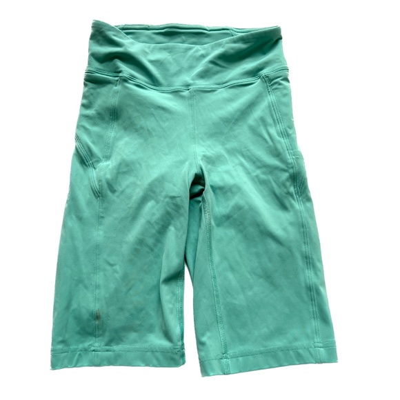 Lululemon On Pace Shorts 10" Green Side Pockets Waistband Pocket Size 4 - Picture 1 of 8